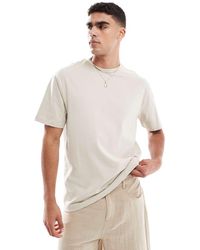 Threadbare - T-Shirt A Maniche Corte 200 Gsm Chiaro - Lyst