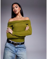 ASOS - – geripptes longline-oberteil - Lyst