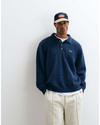 Colt MCR - Colt Aegean Relaxed Fit Long Sleeve Knitted Polo Shirt - Lyst