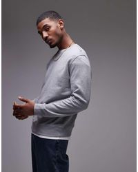 ARKET - Minimal Jersey Sweatshirt With Crew Neck - Lyst