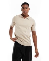 Threadbare - Knitted Trophy Neck Polo - Lyst