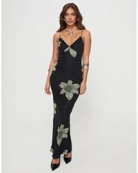 Princess Polly - Stardrop Mesh Lace Trim Cami Bodycon Maxi Dress - Lyst