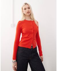 Collusion - – figurbetonte strickjacke aus pointelle - Lyst