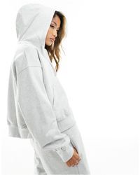 The Couture Club - Emblem Relaxed Zip Through Hoodie - Lyst