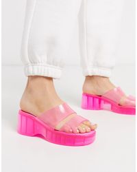 fadey chunky jelly flat sandals