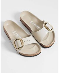 Birkenstock - Madrid Big Buckle Patent Leather Sandals - Lyst