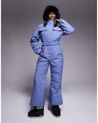 ASOS 4505 Ski & Snow - Asos 4505 Ski Retro Belted Ski Suit With Funnel Neck - Lyst