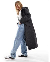 ASOS - – lang geschnittene steppjacke - Lyst