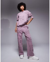 Liquor N Poker - Allover Motif Straight Leg Jogger Co-Ord - Lyst