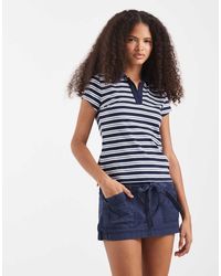 Hollister - Twill Tie Up Mini Skort - Lyst