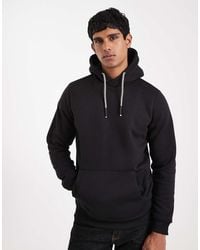 Brave Soul - Hoodie With Contrast Drawcords - Lyst