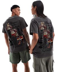 PRNT - Okayama Art Studio Front And Back Print Washed T-Shirt - Lyst