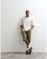 ASOS - Heavyweight Boxy Oversized T-shirt With Football Chest Embroidery - Lyst