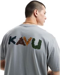 Kavu - T-shirt avec logo végétal sur l'avant - Lyst