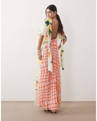 ARRANGE - T-shirt Maxi Dress With Low Back - Lyst
