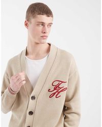 Tommy Hilfiger - Chunky Knit Cardigan - Lyst