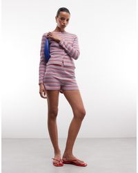 Reclaimed Vintage - Waffle Knit Micro Shorts - Lyst
