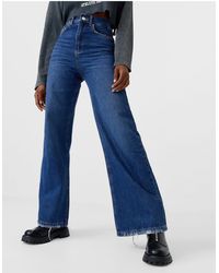 Stradivarius 90s Wide Leg Jeans in Blue (Gray) - Save 17% - Lyst