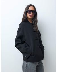 ASOS - Collarless Formal Jacket With Frog Closure Trims - Lyst