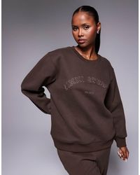 SIMMI - Ashby Varsity Slogan Sweatshirt - Lyst