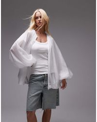 Mango - Capsule Soft Organza Volume Jacket - Lyst