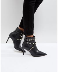 carvela twist buckle ankle boots