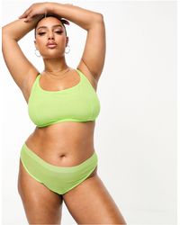 ASOS - Asos Design Curve Exclusive Maddy Clean Mesh High Waisted Brazilian Brief - Lyst