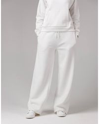 French Connection - Cotton Blend Elasticated Wide Leg Joggers - Lyst