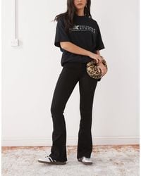 Noisy May - Sallie High Waisted Flare Jeans - Lyst