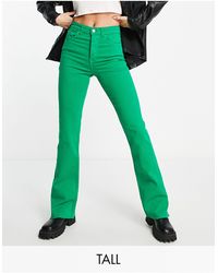 Stradivarius Denim Slim Flare Jean in 
