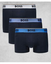 BOSS - Boss Bodywear 3-pack Logo Waistband Trunks - Lyst