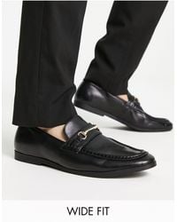 Truffle Collection - Wide Fit Snaffle Trim Loafers - Lyst