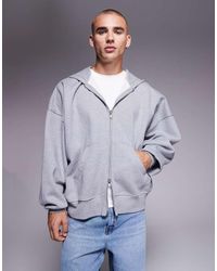 ASOS - Premium Heavyweight Extreme Oversized Zip Up Hoodie - Lyst