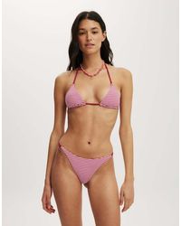 Cotton On - Micro String Triangle Bikini Top - Lyst
