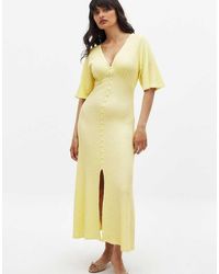 NA-KD - Button Detail Midi Dress - Lyst
