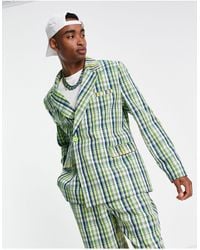 Collusion - Spliced Check Blazer (part Of A Set) - Lyst