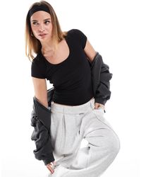 Cotton On - Cotton On Byron Square Neck Short Sleeve Top - Lyst