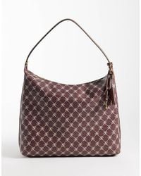 Mango - Borsa A Spalla Bordeaux Con Monogramma - Lyst