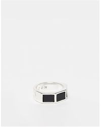 Icon Brand Corazon prestine - anello a fascia color con pietre composite - Bianco