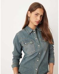 JJXX - Denim Shirt - Lyst