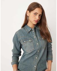 JJXX - Denim Shirt - Lyst