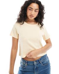 Monki - Shrunken Tee - Lyst