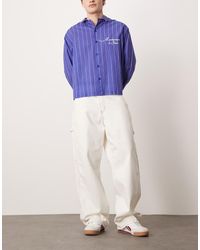 Dickies - Losse Timmermansbroek Van Denim Met Contrasterende Stiksels - Lyst