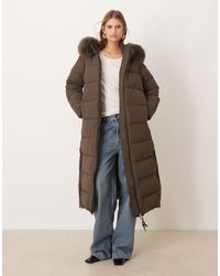 Mango - – lange, wattierte steppjacke - Lyst