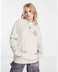 Polo Ralph Lauren - X Asos Exclusive Collab Half Zip Sweat With Small Circle Logo - Lyst