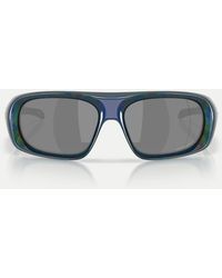 Oakley - Belleville Polaris Collection Rectangle Sunglasses With Mirrored Lens - Lyst