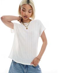 ONLY - Ribbed Textured Top - Lyst