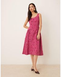 Sister Jane - Dream Hollywood Sequin Tweed Scoop Neck Drop Waist Midi Dress - Lyst