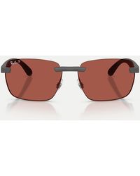Ray-Ban - Rb4470 Polarized Ultra Lenses Irregular Polarised Sunglasses With Lens - Lyst