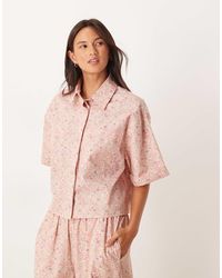 ASOS - Georgie - chemise tissée à petites fleurs vintage à assortir-pas - Lyst